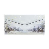 Ozdob.obálky Pearl - DL, 150 g, motiv zima, 10 ks