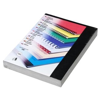 Kartony pro zadní stranu Fellowes A4, černé, 100ks