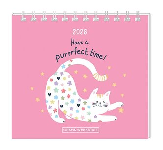 Mini-Kalender 2026 Have a purrrfect time!