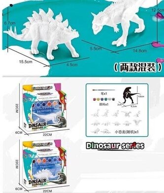 Dinozaur do malowania MIX