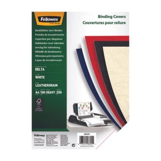 Kartony pro zadní stranu Fellowes A4, bílé, 100 ks