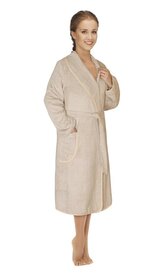 Froté župan dámský - Kávová - vel. XXXL