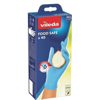 Jednorázové nitrilové rukavice Vileda - M/L, 40 ks