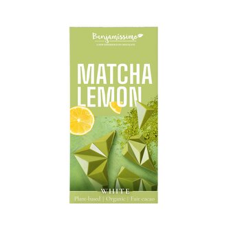 Tabulka kakaová bílá matcha-citrón 60 g BIO   BENJAMÍSSIMO