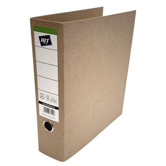 Pák.pořadač Hit Office Kraft - A4, 8 cm, hnědý