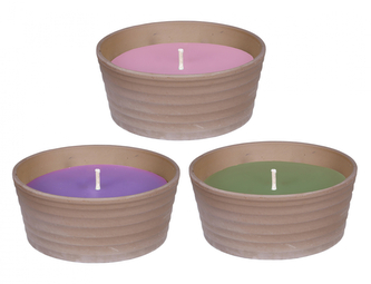 Svíčka proti hmyzu LEVANDULE+ROZMARÝN+EUKALYPT 13x6cm/1knot