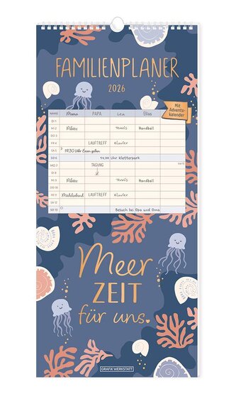 Familienplaner 2026 Meer Zeit für uns