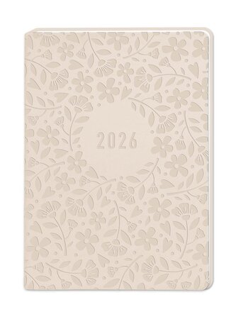 Terminplaner Lederlook 2026 Beige