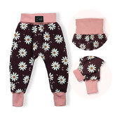 Dětské tepláky s vysokým pasem Daisy; Barva: vínová; Velikost: 110