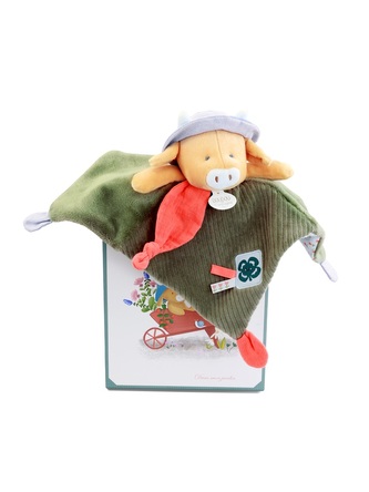 Doudou Dárková sada Plyšový muchláček kravička Aneth 27 cm