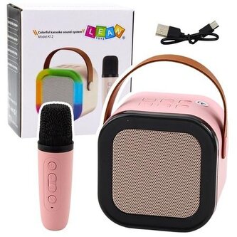 Karaoke głośnik i mikrofon K12 RGB Bluetooth