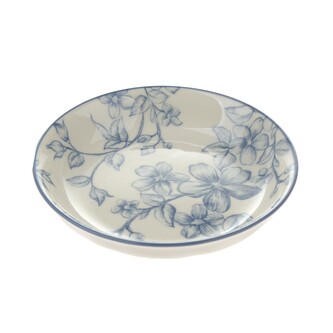 Keramický dezertní talíř Ø 10cm - modré květy, 12/96
