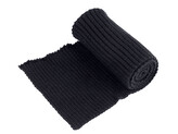 Elastický žebrovaný náplet hrubší šíře 14 cm - 1 ks - 2 černá