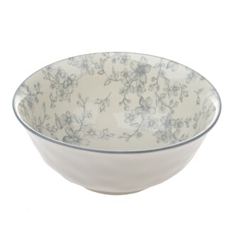 Keramická mísa Ø 20cm -  šedé  květy, 4/8
