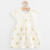 Kojenecké šaty z organické bavlny s krátkým rukávem New Baby Olivy - velikost 62 (3-6m)