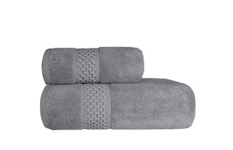 RĘCZNIK RETE 70X140 FROTTE POPIEL 650G. BAW.PRZĘDZA DWUPĘTELKOWA SOFT TOUCH 24/2