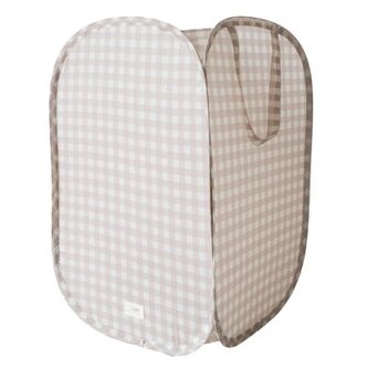 3 SPROUTS Skládací úložný koš Recycled Gingham Beige 3 SPROUTS Skládací úložný koš Recycled Gingham Beige