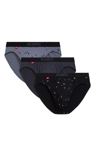 Slipy Atlantic 3MP-171 A'3 S-2XL czarny-grafitowy-niebieski L