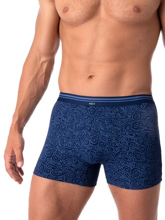 Bokserki Key MXH 748 A25 M-2XL granatowy L