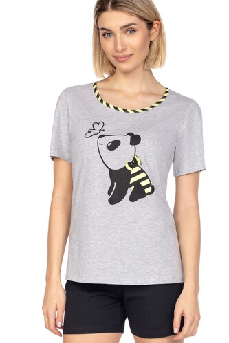 Piżama Regina 653 kr/r S-XL L24 damska melanż jasny L