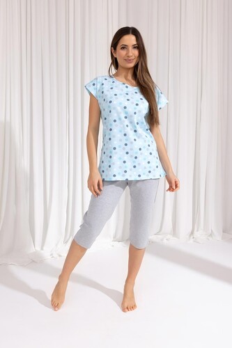 Piżama Regina 690 kr/r M-XL W25 damska zielony XL