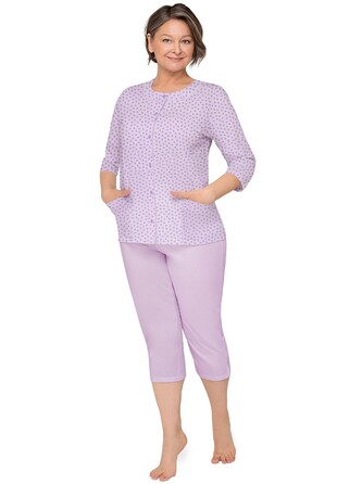 Piżama Martel Maria II 201 3/4 3XL-4XL damska rozpinana wrzosowy 3XL