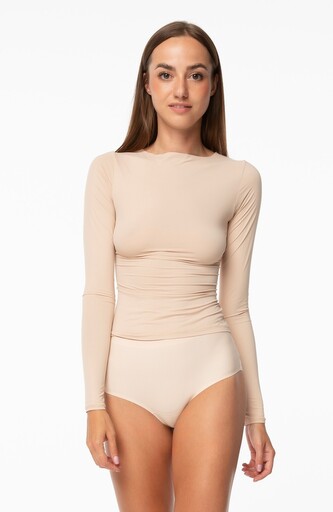 Koszulka Julimex Simle Longsleeve dł/r S-XL beżowy M