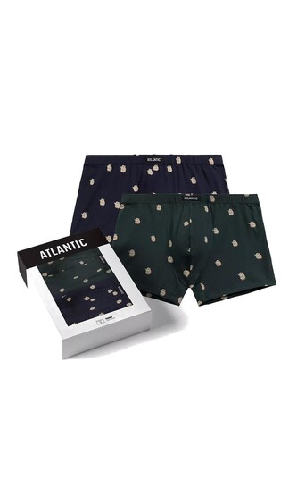 Bokserki Atlantic 2MHH-001 A'2 S-2XL granatowy-szmaragdowy L