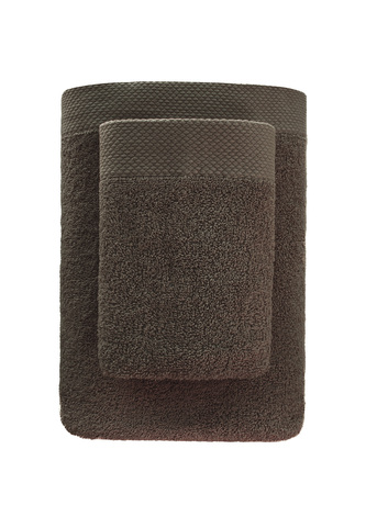 RĘCZNIK BOHO 70X140 FROTTE BRĄZ 500 gsm