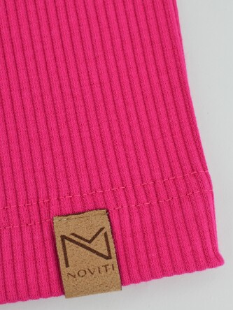 Czapka Noviti CCP066 Prążek 2 fuksja 56-58 cm