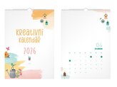 kalendář 2026 nástěnný Kreativní 1061633