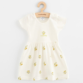 Kojenecké šaty z organické bavlny s krátkým rukávem New Baby Olivy - velikost 74 (6-9m)