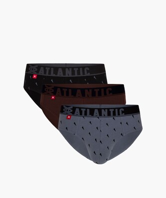 Slipy Atlantic 3MP-152 A'3 S-2XL czarny-czekoladowy-szary M