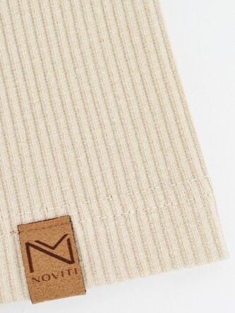 Czapka Noviti CCP066 Prążek 2 beżowy jasny 56-58 cm