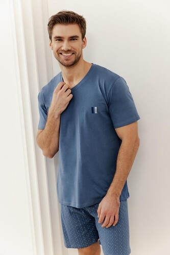 Piżama Taro Henry 3397 kr/r M-XL W25 męska jeans XL Piżama Taro Henry 3397 kr/r M-XL W25 męska jeans XL