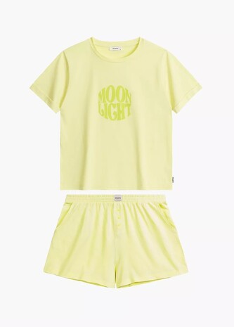 Piżama Atlantic NLP-487 kr/r S-XL limonkowy L