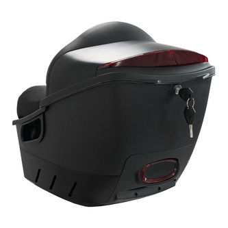 Zadní kufr se sedlem a nosičem k elektroskútru RACCEWAY® PAŘEZ, černý