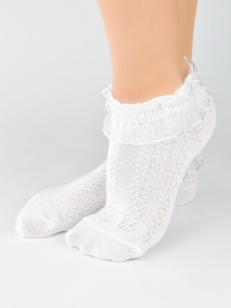 Zakostki Noviti SB068 z Falbanką 15-34 biały 19-22