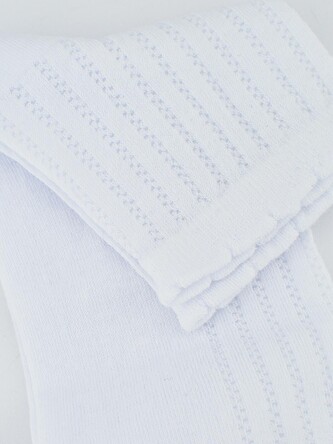 Skarpety Noviti SB120 Żakard Prążek Damskie 35-42 biały 39-42