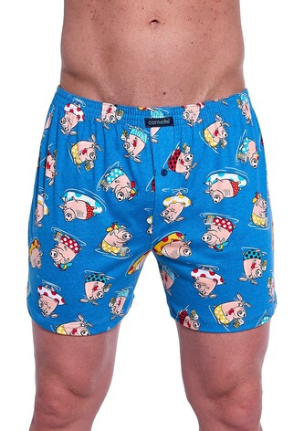 Bokserki Cornette Classic 001/170 S-2XL niebieski L