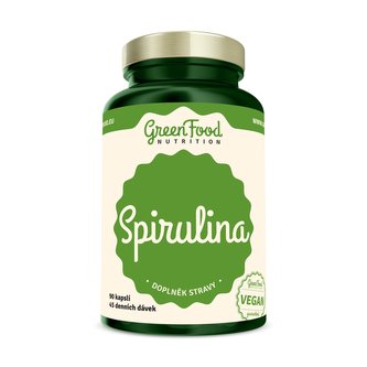 GreenFood nutrition - Spirulina 90 vegan kapslí