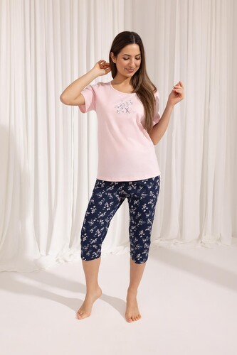 Piżama Regina 700 kr/r M-XL W25 damska różowy XL