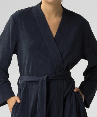 Szlafrok Atlantic SZL-002 S-XL damski granatowy L/XL