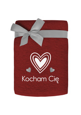 RĘCZNIK 50X90 HAFT LOVE 001 BAW.