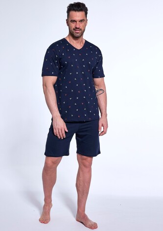 Piżama Cornette 472/287 Glen kr/r S-2XL męska granatowy XL