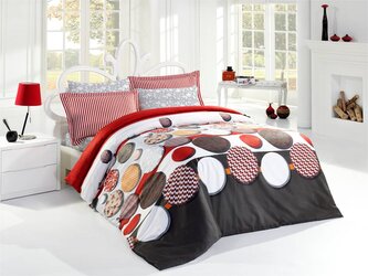 POŚCIEL KPL. VALENTINI ROMANCE CZERWONY 160X200+2X70X80 SAT.BAW