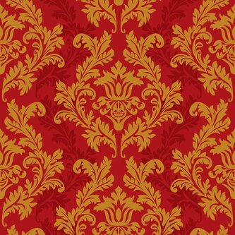 Ubrousky MAKI L (20ks) Red & Gold Wallpaper