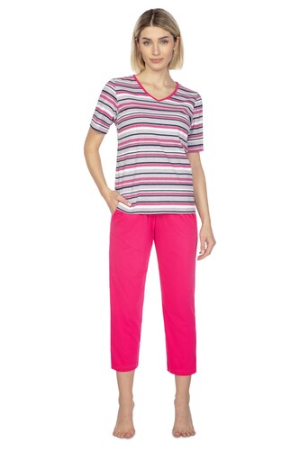 Piżama Regina 654 M-XL kr/r L24 damska różowy M