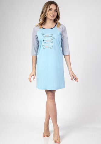 Koszula Regina 140 dł/r S-XL Z24/25 damska niebieski S