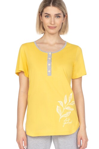 Piżama Regina 665 kr/r S-XL L24 damska K żółty L